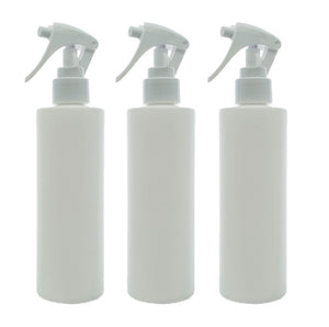 250ml White PET Gloss Plastic Bottle "Mrs Hinch" Style with 24mm 410 White Trigger Spray