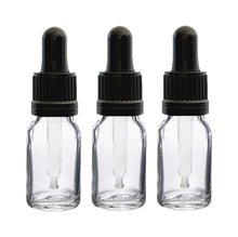 Load image into Gallery viewer, 10ml Clear Glass Bottles with Tamper Resistant Glass Pipettes